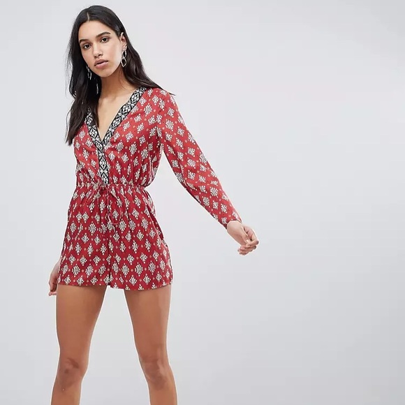 ASOS red romper - Picture 3 of 5